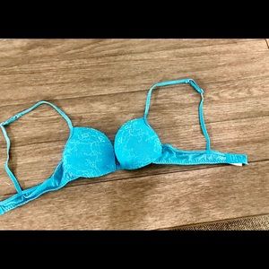 32A Blue Lace Bra